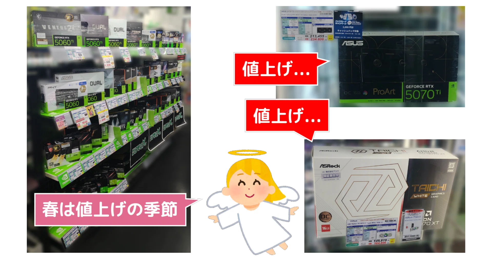 値上げラッシュ】決算セールが終了し、全体的に値上げとなった秋葉原の