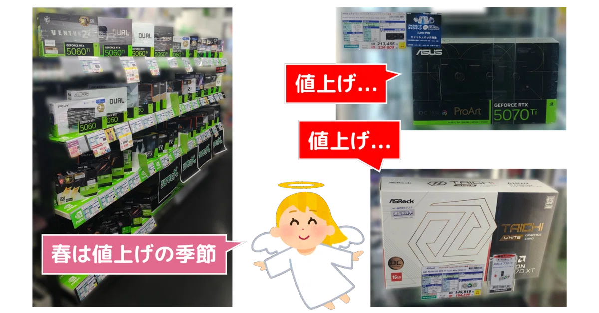 値上げラッシュ】決算セールが終了し、全体的に値上げとなった秋葉原の