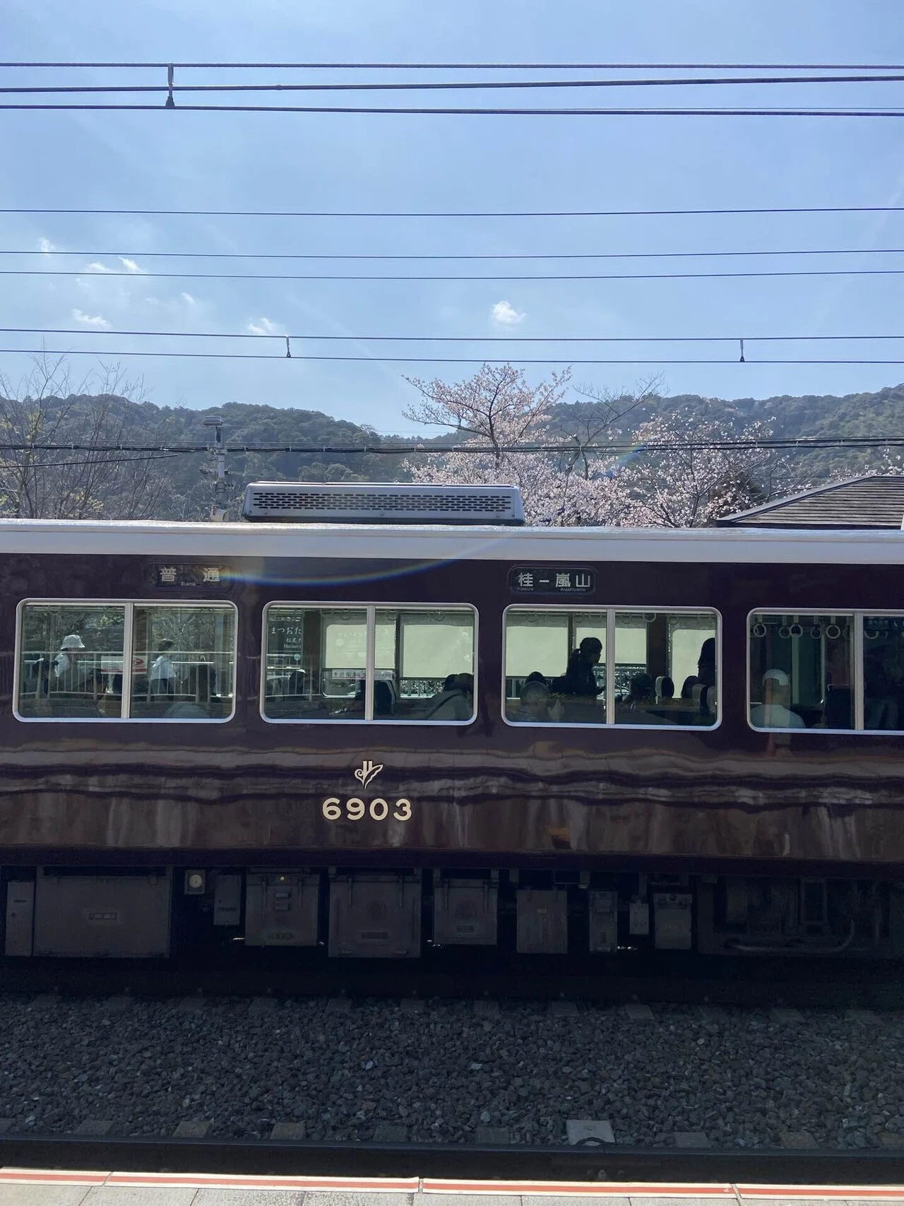 さくらと列車2026@嵐電と阪急6300系｜Yuki（ゆうき）
