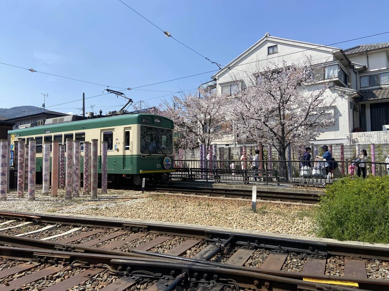 さくらと列車2026@嵐電と阪急6300系｜Yuki（ゆうき）