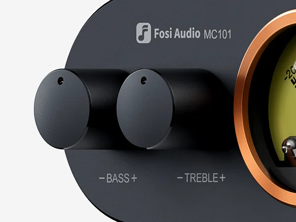 Fosi Audio MC101 Bluetooth ステレオアンプ 100W Fosi Audio MC101 Bluetooth Stereo Amplifier with VU Meter