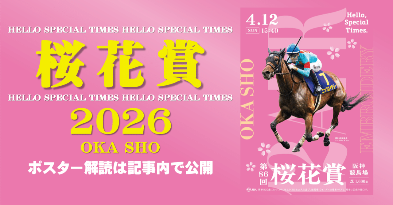 競馬 JRA ステレンボッシュ 桜花賞 ポスター B1 2026桜花賞 ポスターのサイン解読｜日本サイン競馬会