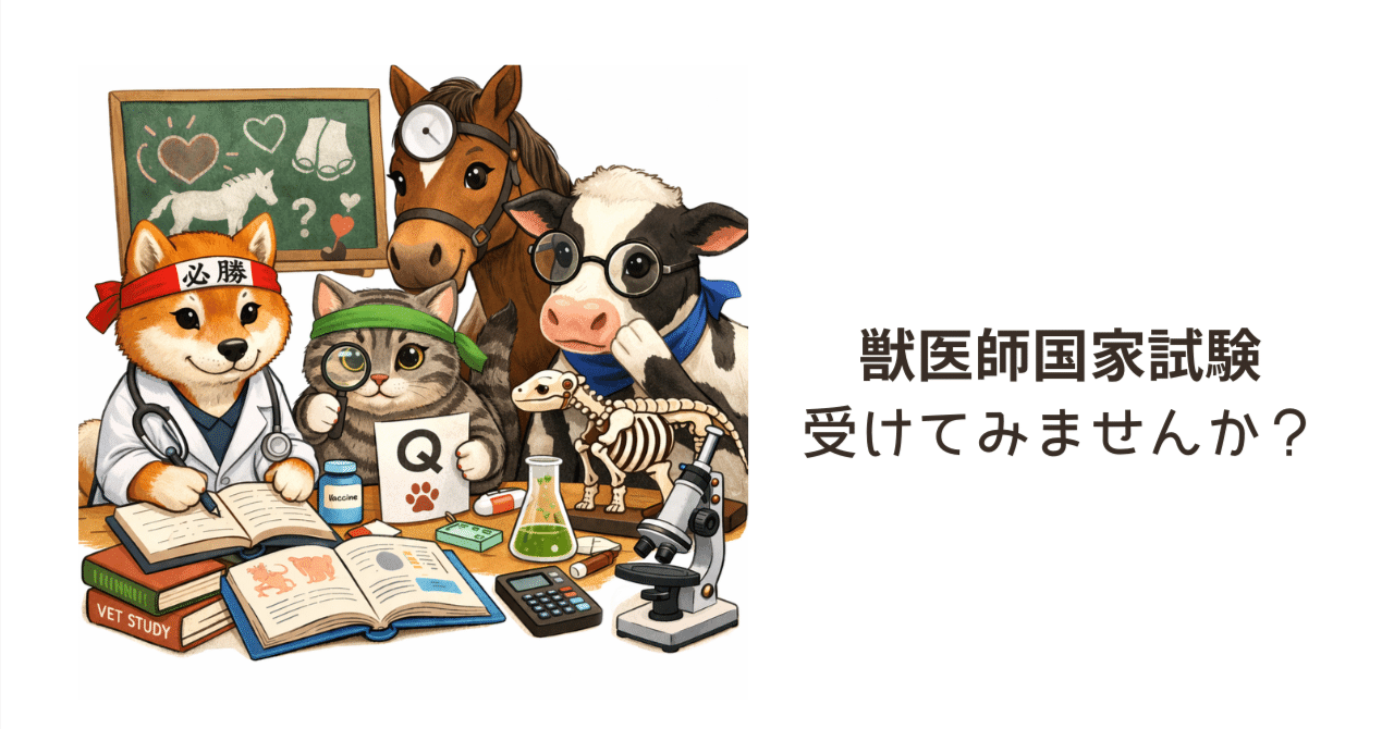 3行日記｜獣医師国家試験もやりませんか？【QK動画】｜みかん