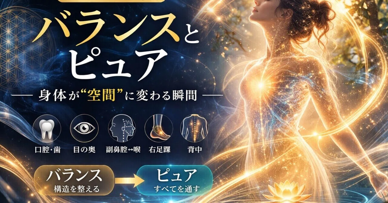 Healyゴールドサイクル「バランス」と「ピュア」──身体が“空間”に