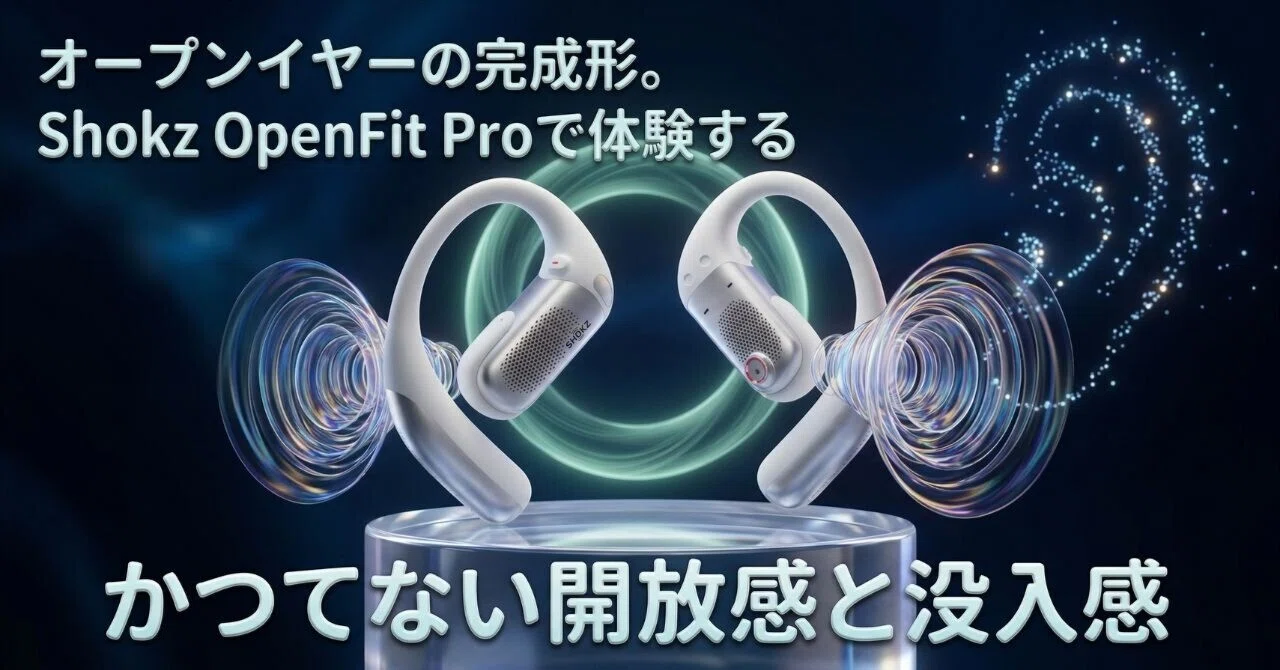 オープンイヤーの完成形。Shokz OpenFit Proで体験する、かつてない