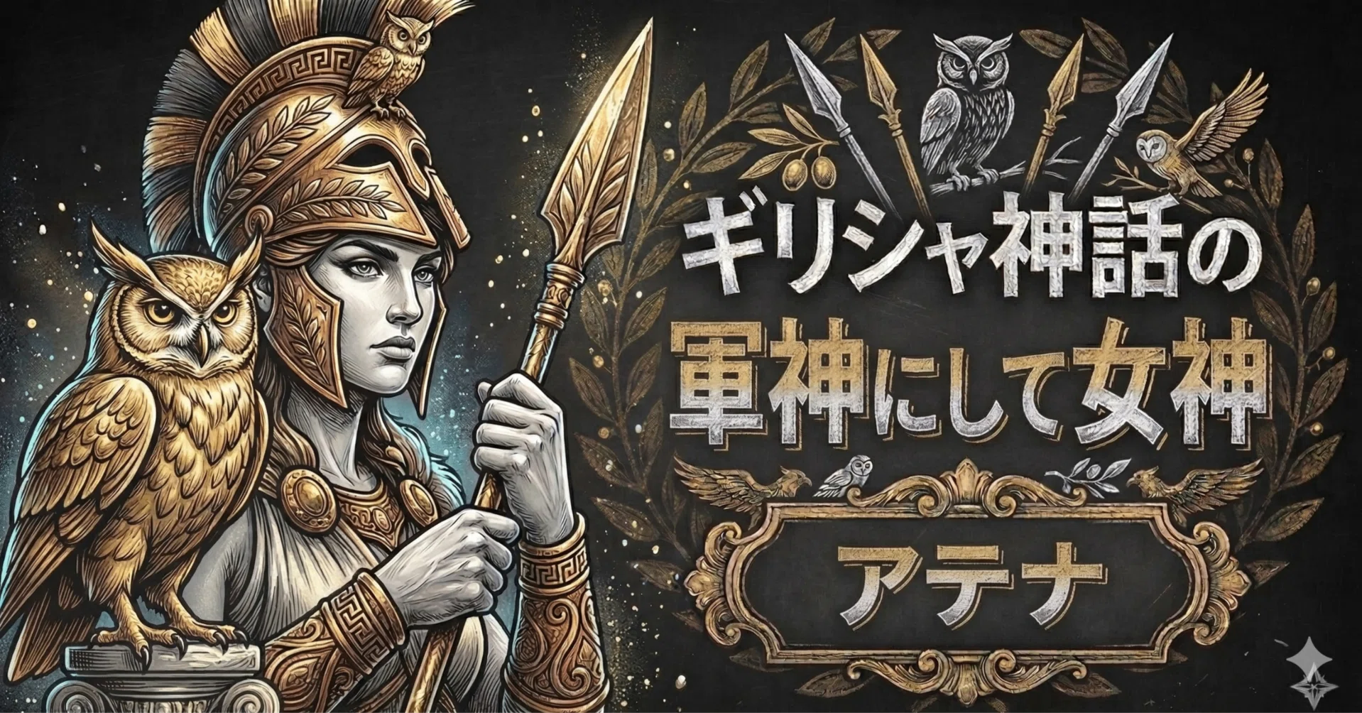 知恵と勝利の女神🦉アテナ編【ギリシャ神話紹介】｜ミトス先生