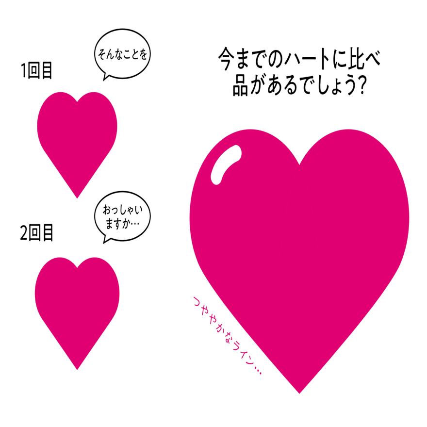 上級】301_ハートの描き方3/4【動画】｜カナリヤ