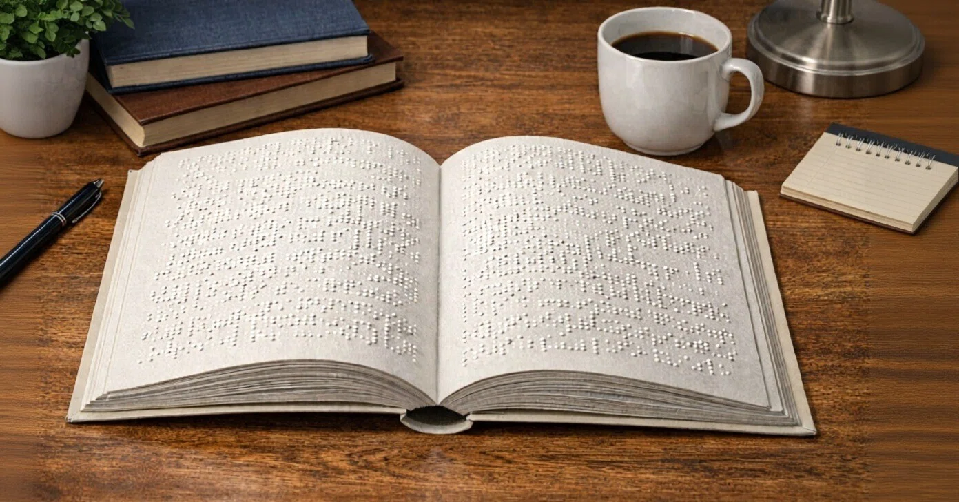 視覚障害者 点字で書かれた小説 点字にふれる 展 Gallery A4 に