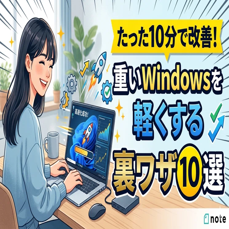PCたった10分で改善！重いWindowsを軽くする裏ワザ10選｜68歳シニア