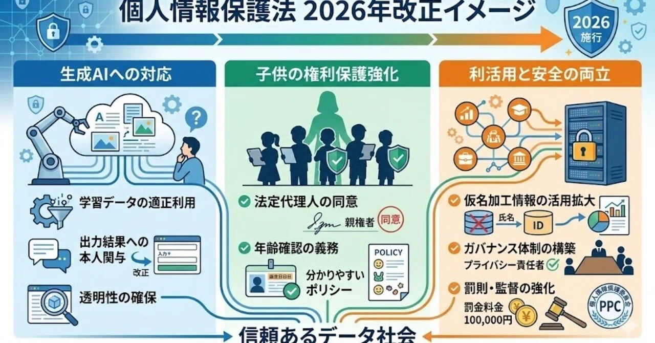 2026年改正個人情報保護法の改正法案におけるヘルスケアデータ利活用の