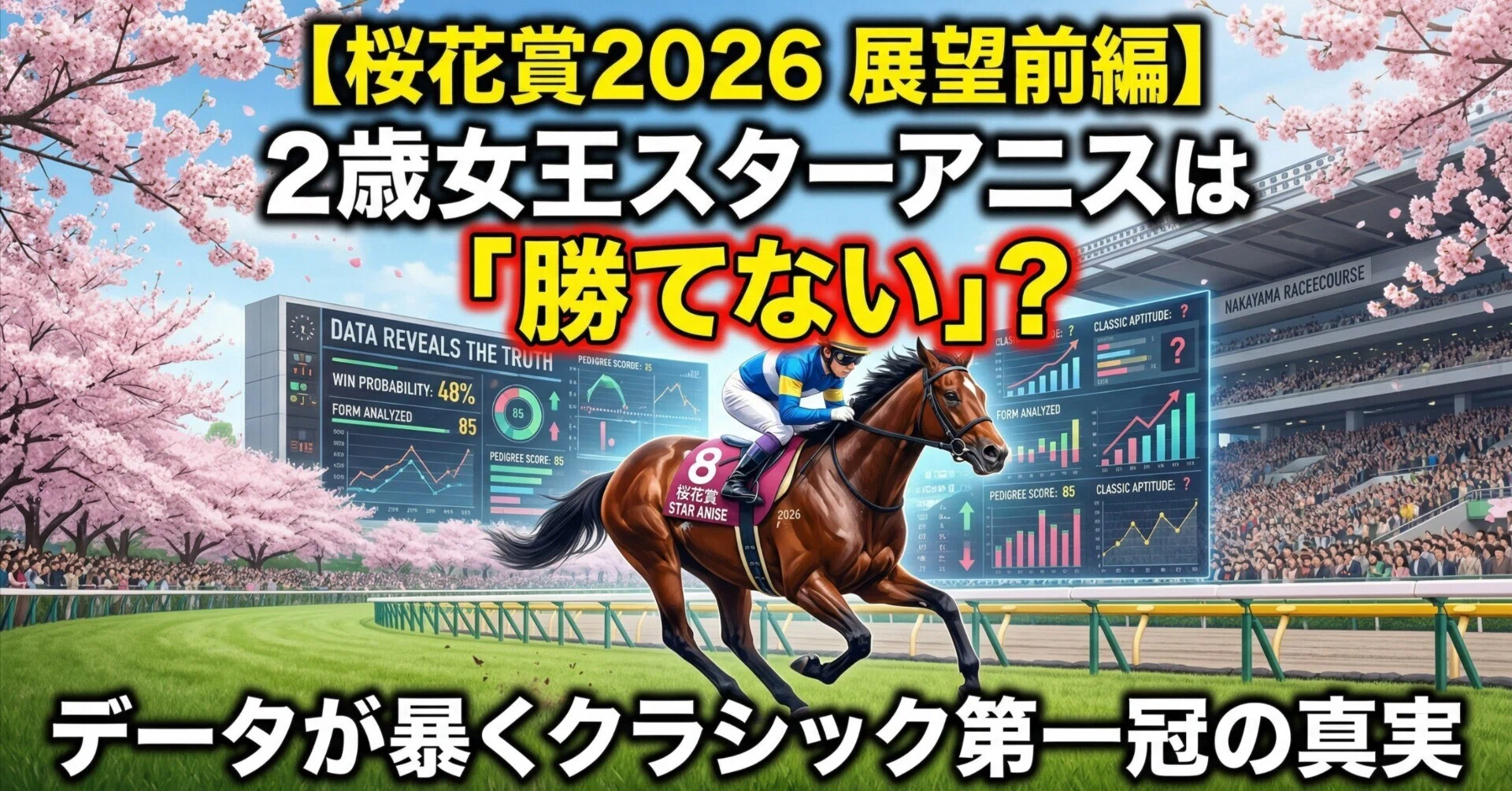 桜花賞2026 展望前編】2歳女王スターアニスは「勝てない」？データが