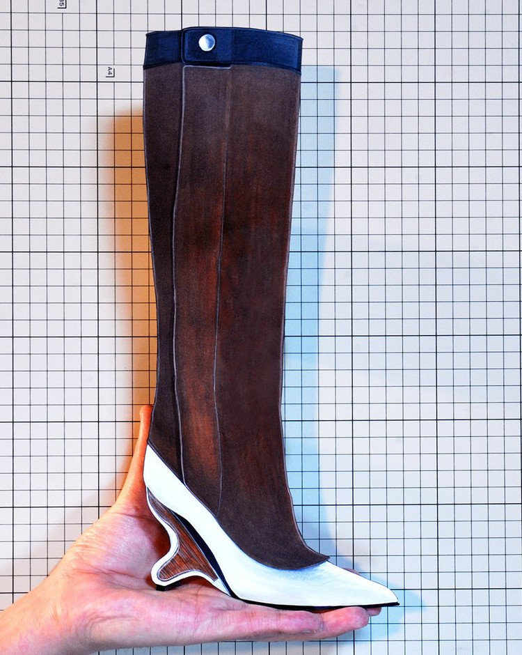 Shoes：00476 “MARNI” Sculptural Heel Boot（FW2016）