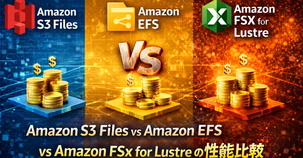 Amazon S3 Files vs Amazon EFS vs Amazon FSx for Lustre の性能比較｜nix@インフラエンジニア