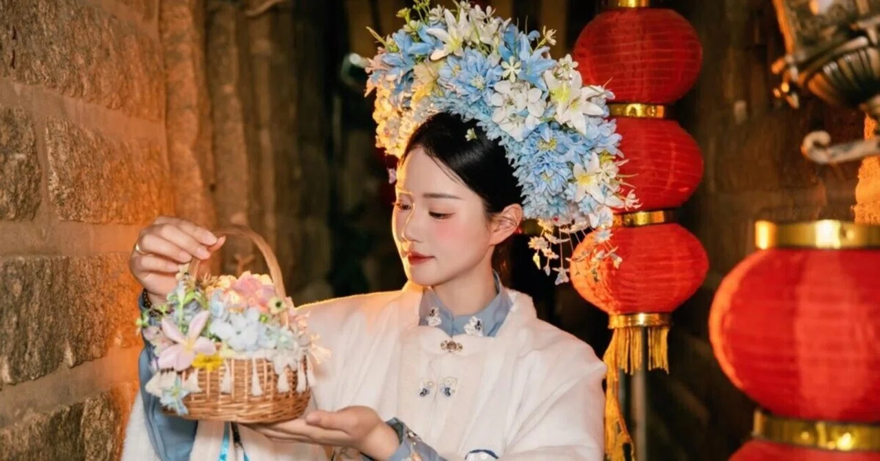 SNSで甦る簪花囲 宋代の花飾りがいま若者を引きつける理由｜フライ