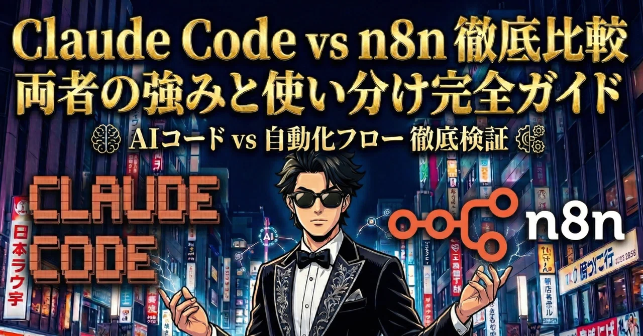 Claude Code vs n8n 徹底比較：両者の強みと使い分け完全ガイド｜ジゲン