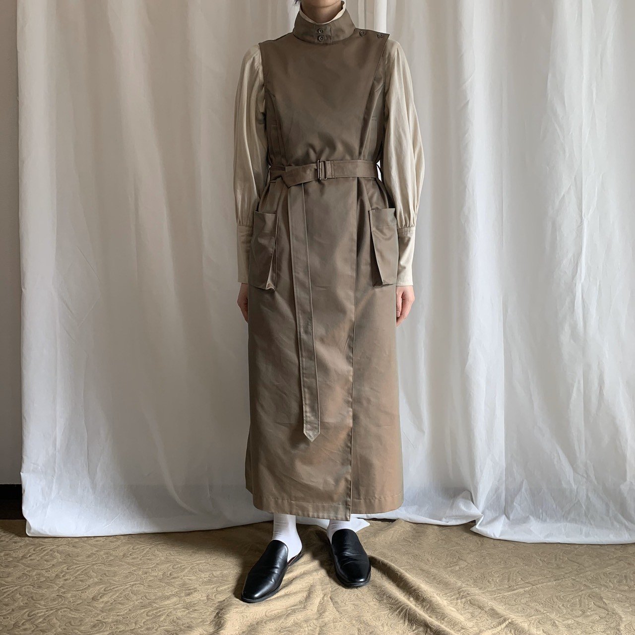 foufou high neck wrap dress Mサイズ-