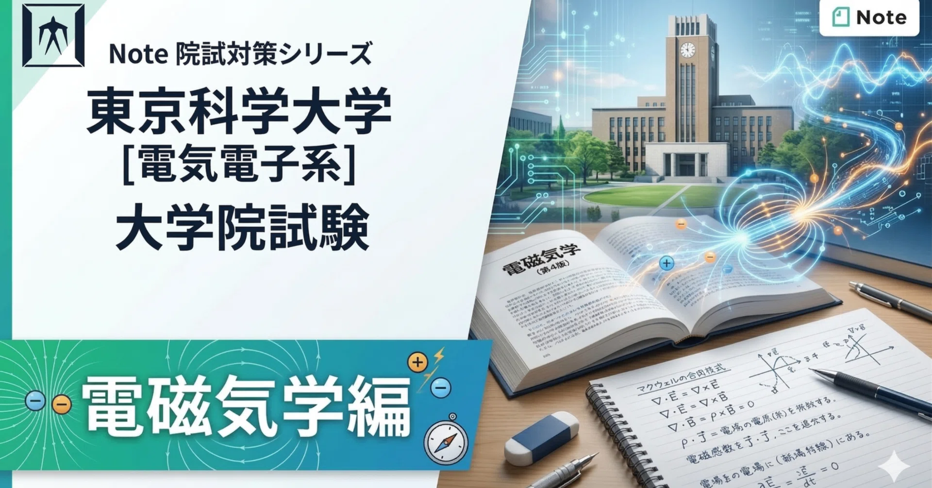 東京科学大学[電気電子系]の大学院試験の各科目の勉強方法：電磁気学編｜SS