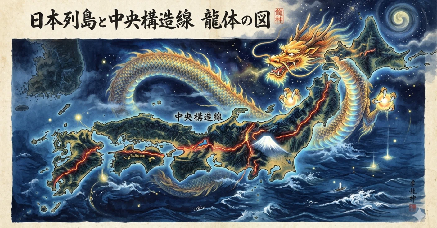 龍 日本 日本列島は 龍 だった 中央構造線が示 す本当の