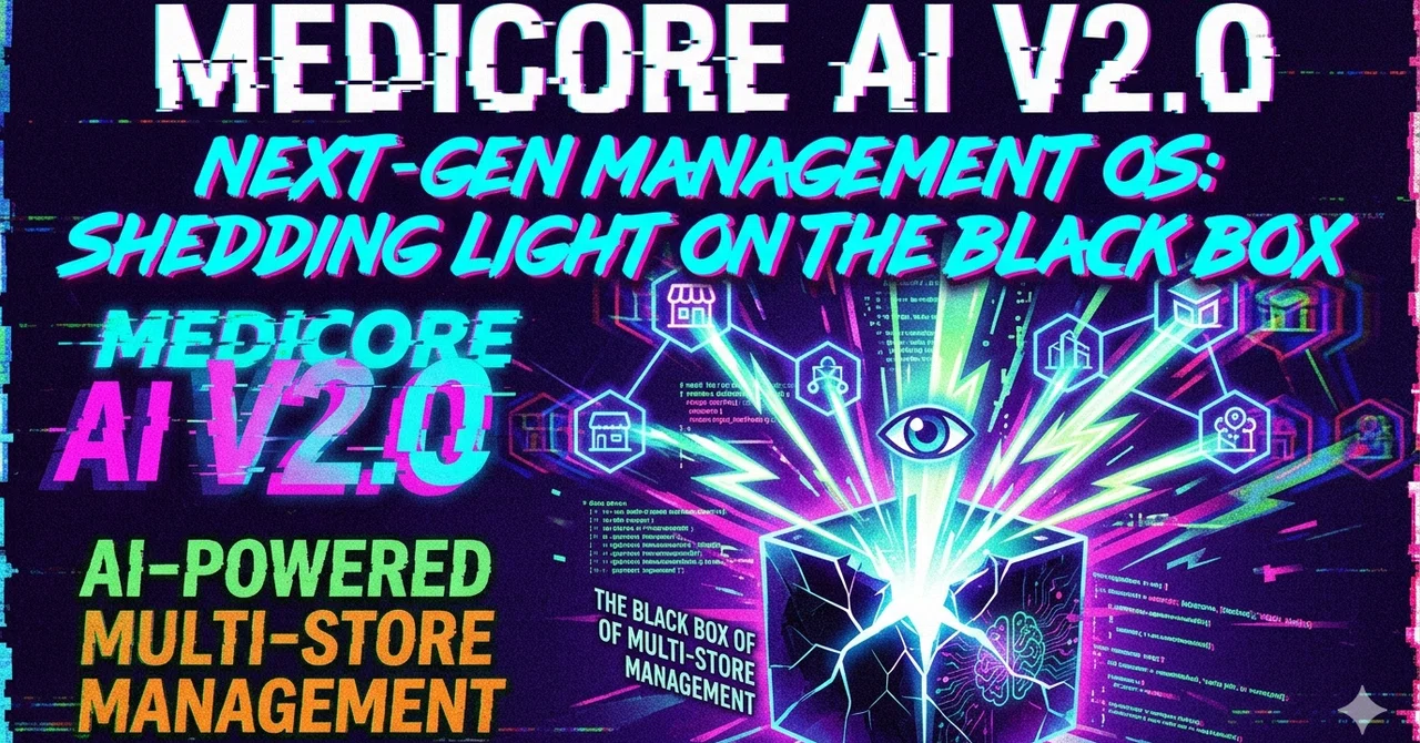 MediCore AI v2.0〜このシステムは、単なるデータ集計ツールではなく、「多店舗経営のブラックボックス化を、AIという光で照らし出す ...