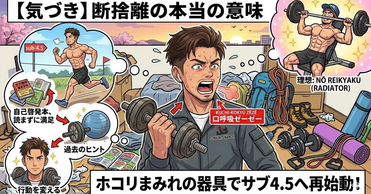 気づき】トレーニングルームを作ろうとしてわかった「断捨離」の本当の