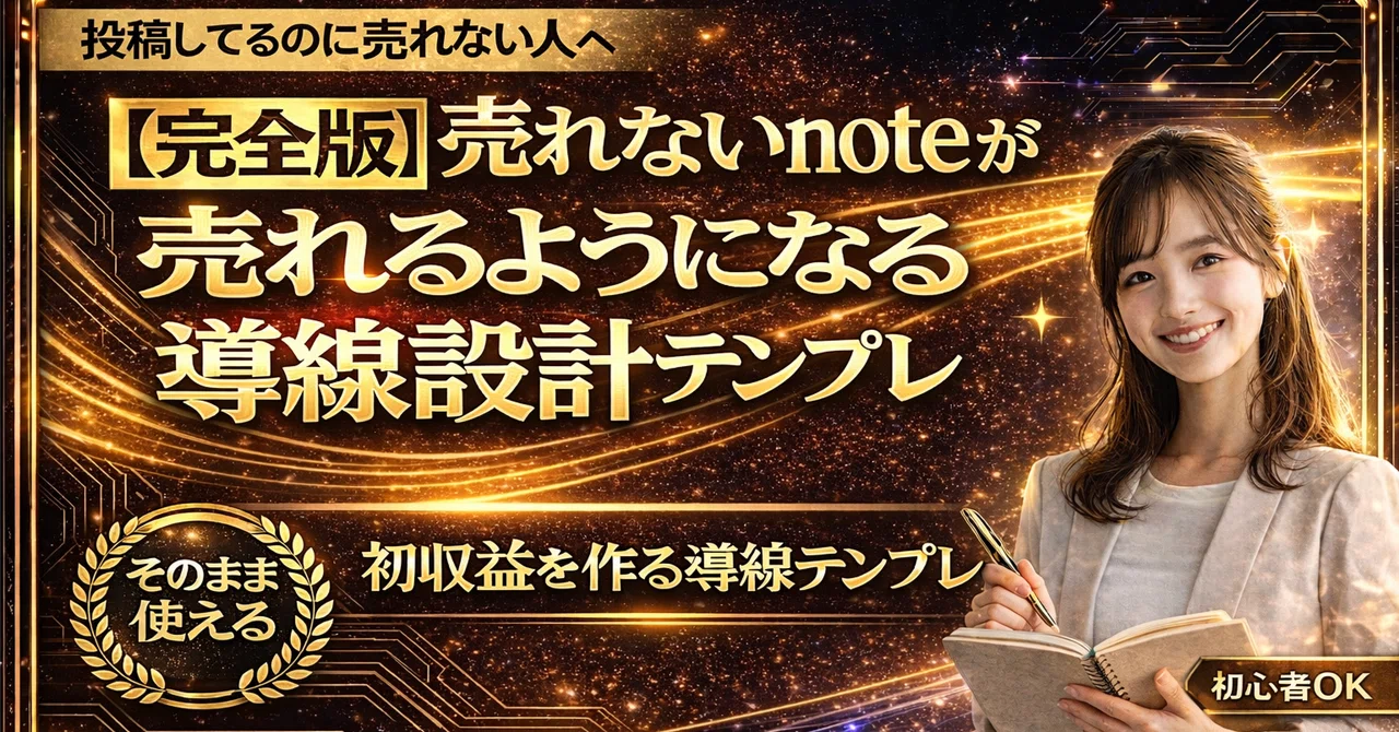[Complete Edition] A Flow Design Template to Make Unsold Notes Sell｜べに ...