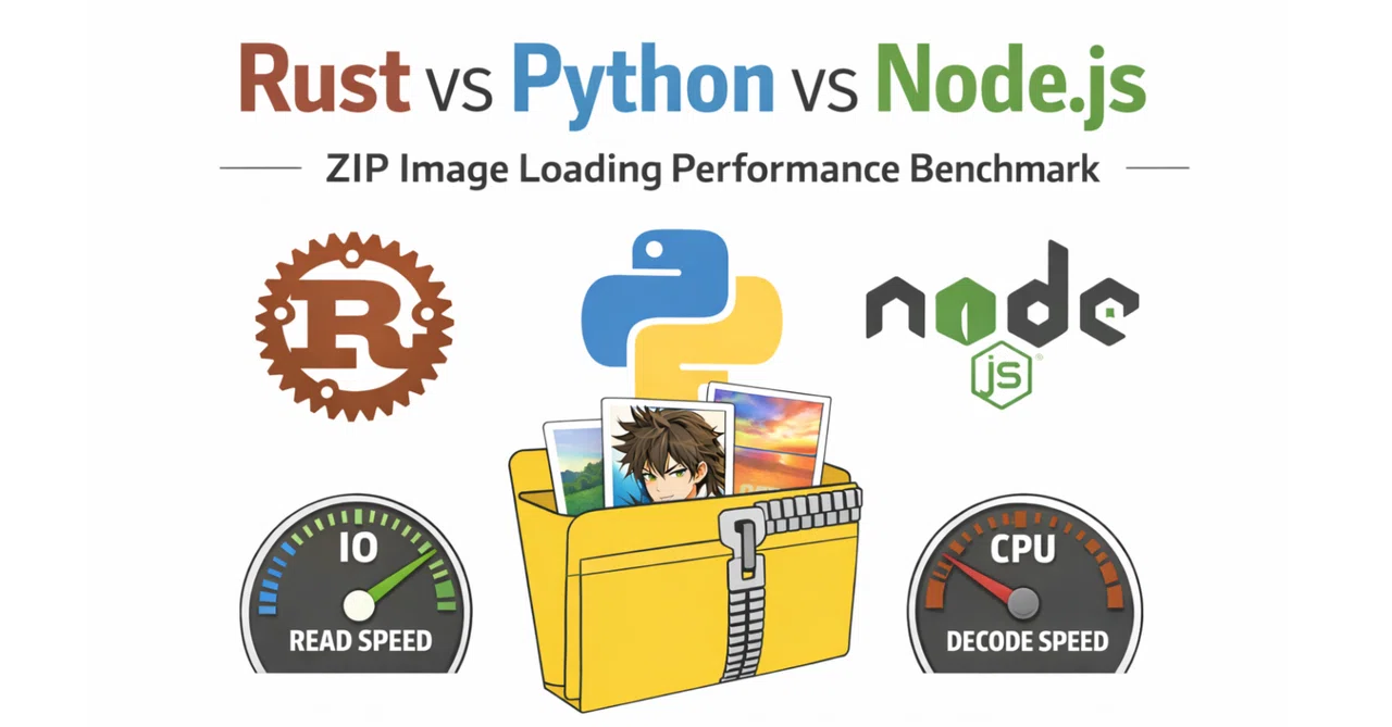 Rust vs Python vs Node.js ― ZIP内画像読み込み速度を比較してみた｜Lycoris52