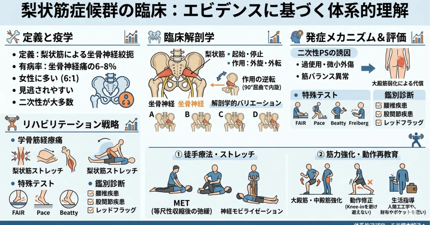 解剖・病態から紐解く梨状筋症候群（PS）の評価とリハビリ戦略～市民