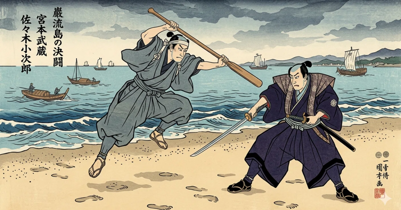 巌流島の戦い』を今こそ語る。武蔵と小次郎、決闘の本当の意味。｜たけ