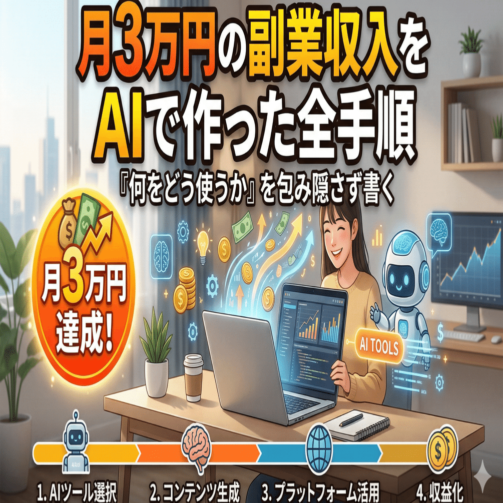 【再現性あり】AIで毎月3万円の副収入を作る方法 AI活用×Kindle出版で月3万円の副業収入を得る方法 / 安斎 響