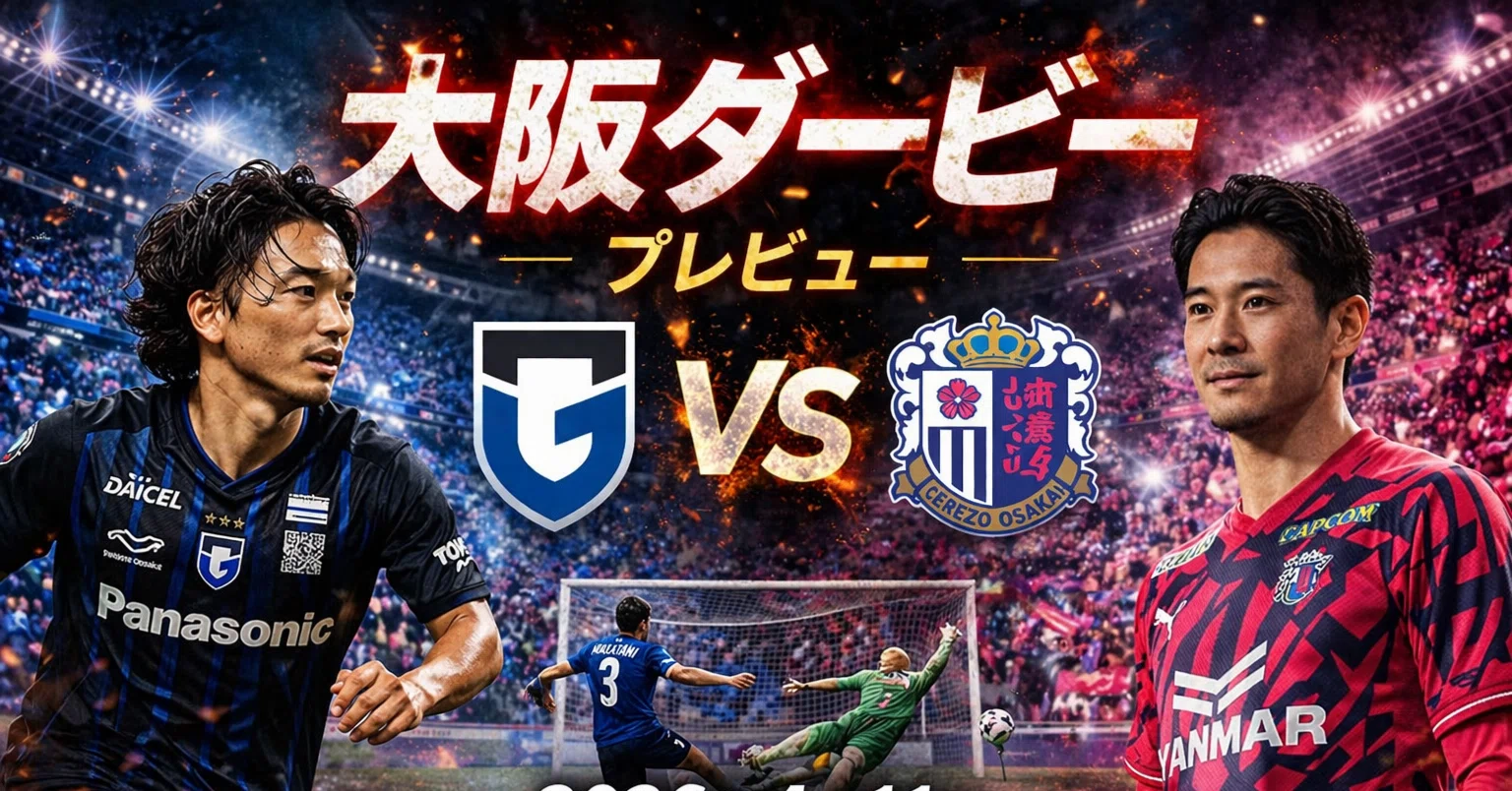 試合前プレビュー】ガンバ大阪 vs セレッソ大阪 中3日の試練と 