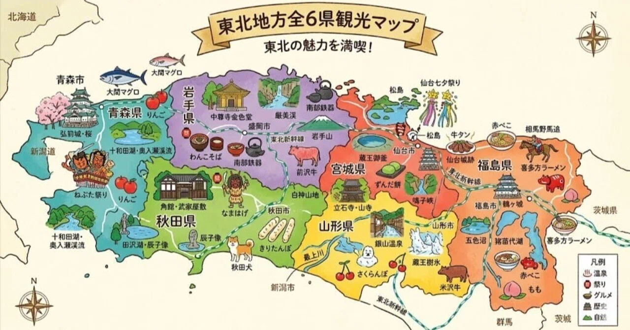 通訳案内士試験対策・地理編：東北の魅力を極める｜ichiwawa