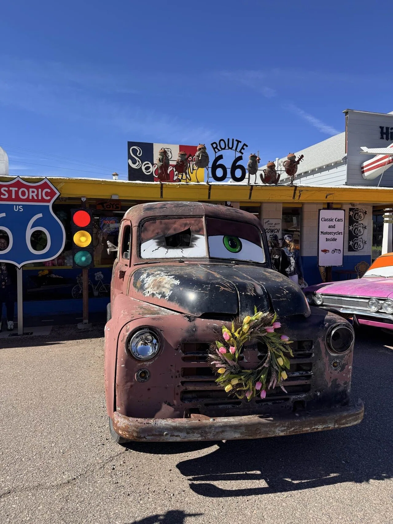 ROUTE66で困ってます】泣きながらルート66。ラスベガスからカーズの