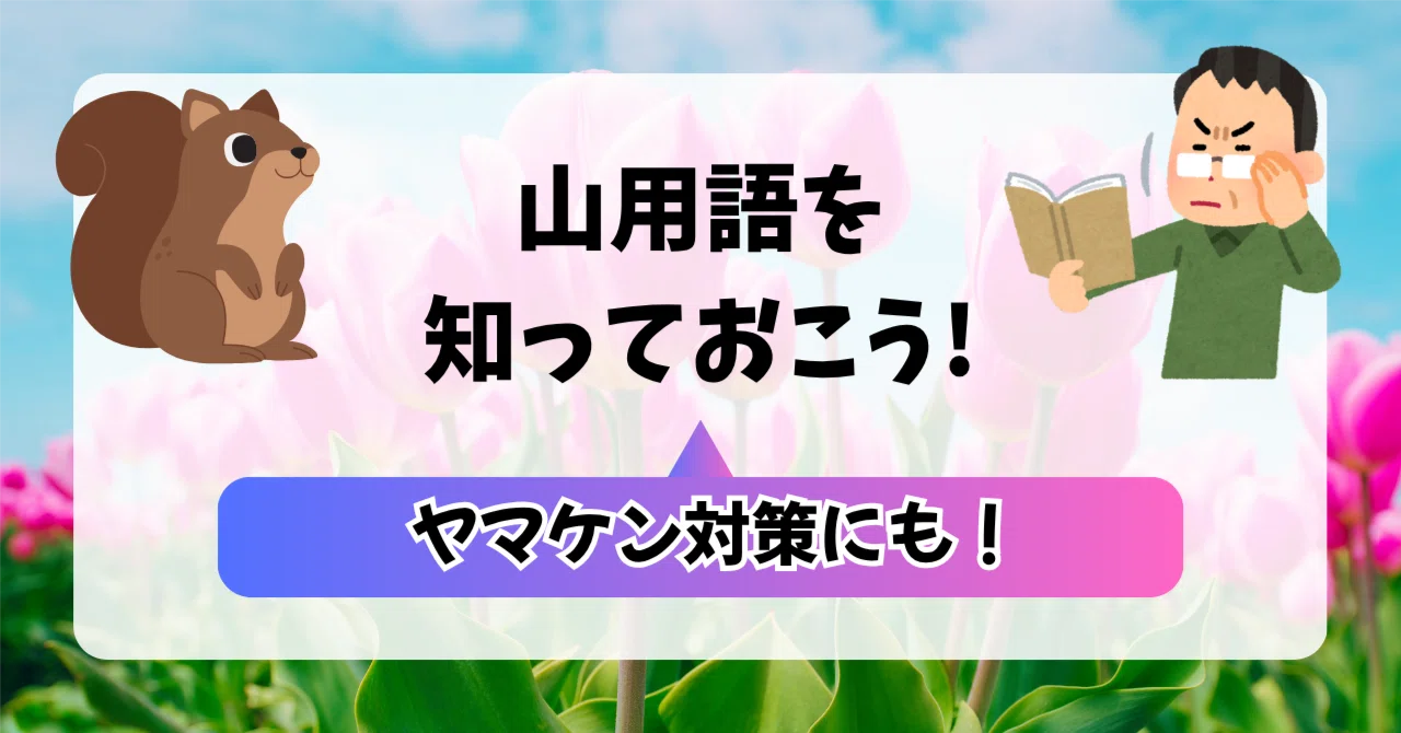 登山用語を知っておこう！｜スイの登山ノート