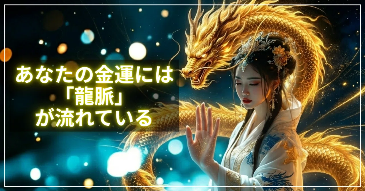 あなたの金運には「龍脈」が流れている——知っているか知らないかで、人生が変わる｜金運あげ子｜金運爆上げ術