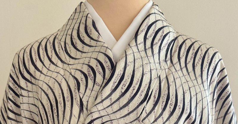 ウェービーな小紋着物