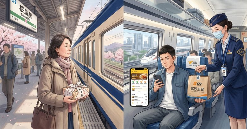 駅弁と「高鉄出前」は、同じ弁当なのか？