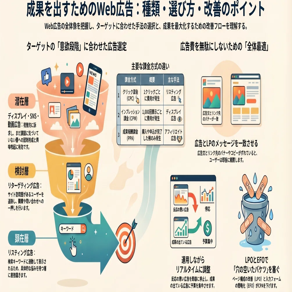Web広告とは何か？種類と仕組み、失敗しない選び方を現場視点で解説
