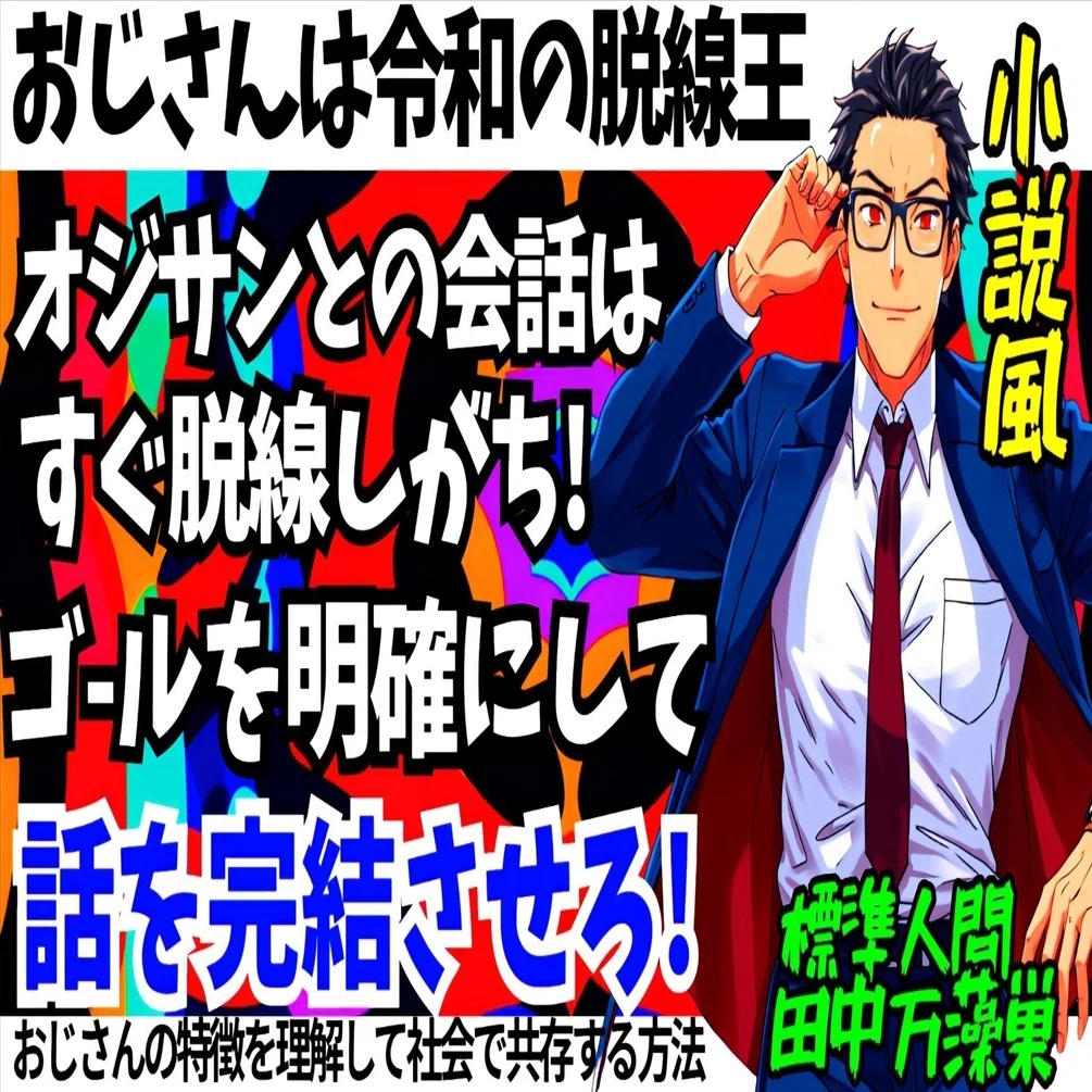 小説風】おじさんは令和の脱線王！｜標準人間【田中万藻巣(まんもす)】