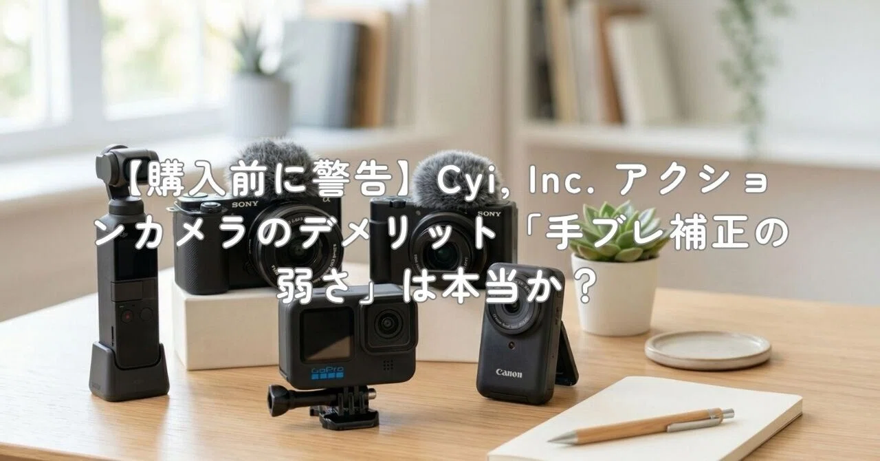 購入前に警告】Cyi, Inc. アクションカメラのデメリット「手ブレ補正の 