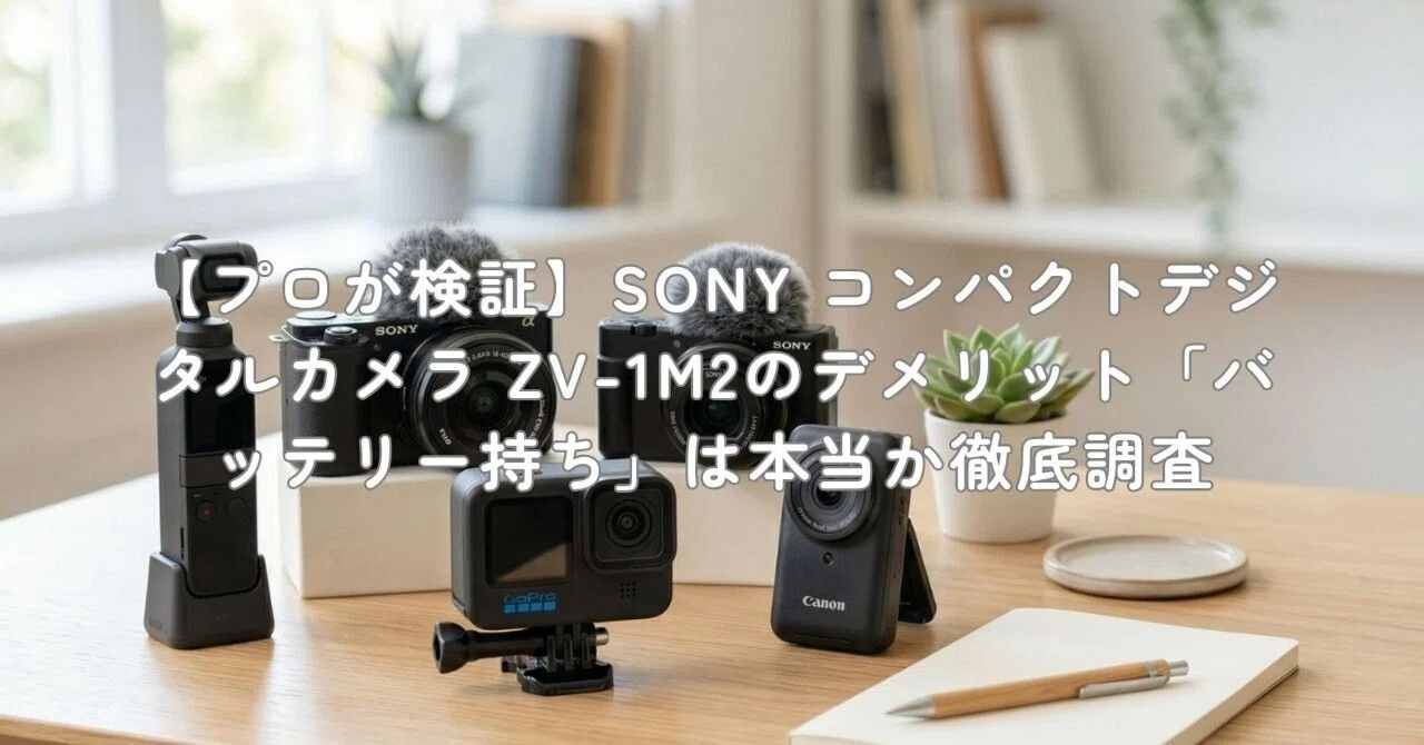 プロが検証】SONY コンパクトデジタルカメラ ZV-1M2のデメリット