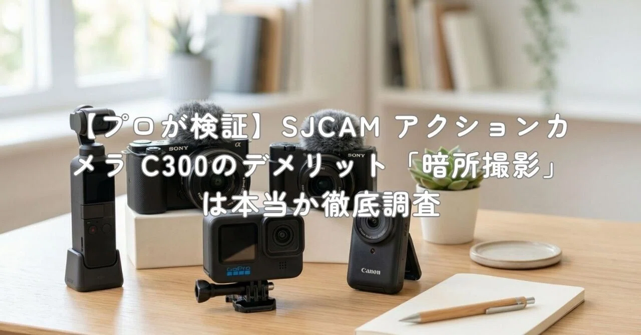 プロが検証 SJCAM アクションカメラ C300のデメリット 暗所撮影 は本当か徹底調査 村上 家電・ガジェットライター