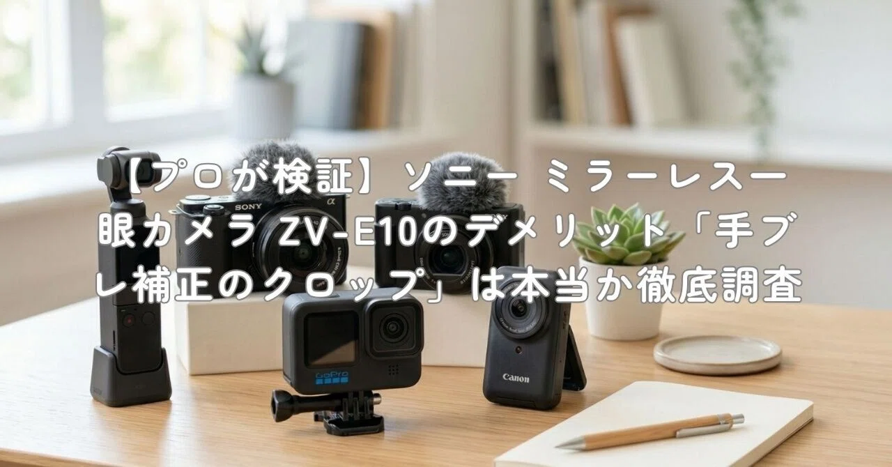 プロが検証】ソニー ミラーレス一眼カメラ ZV-E10のデメリット「手ブレ 