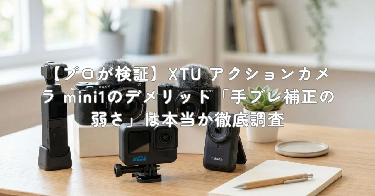 プロが検証】XTU アクションカメラ mini1のデメリット「手ブレ補正の弱 