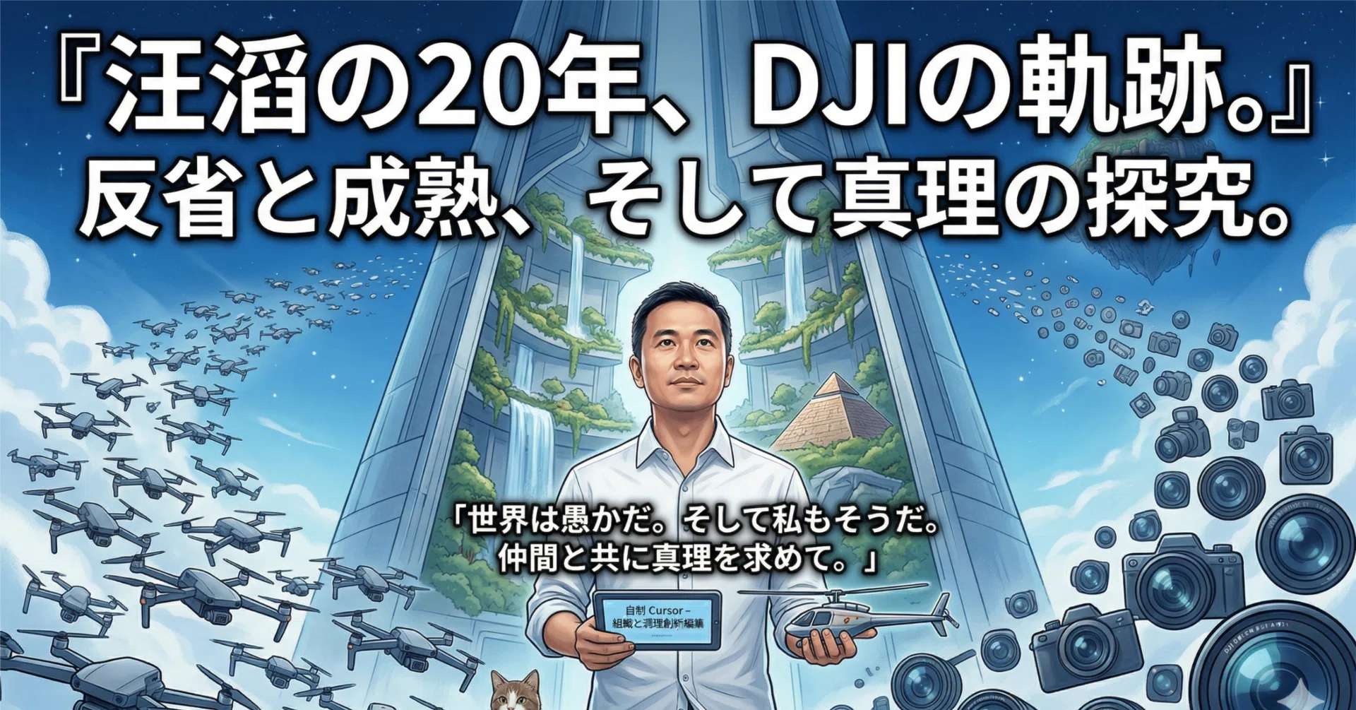 DJI 創業者汪滔（ワン・タオ）との対話：真理を追求し、自由を手にし 