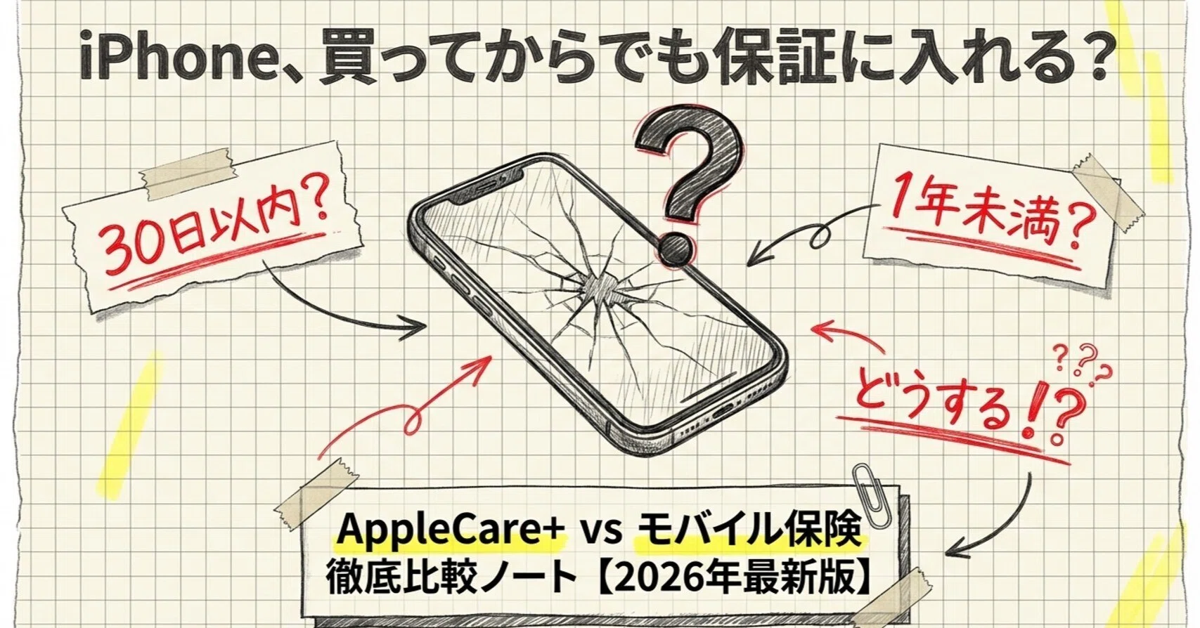 アップルケアはあとから入れる？加入期限・料金・もっとお得な代替策
