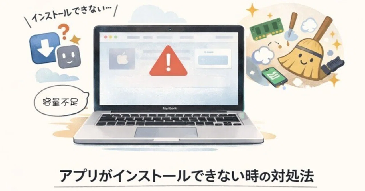 MacBookでアプリがインストールできない時の対処法｜実際に試して解決