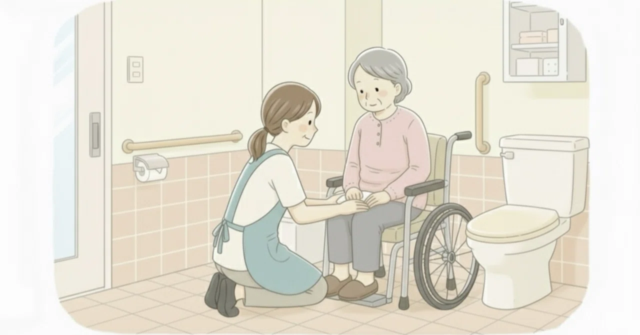 【在宅介護の悩み】トイレが間に合わないを防ぐ|排泄介助のポイント5選【作業療法士が解説】|お芋 | 作業療法士