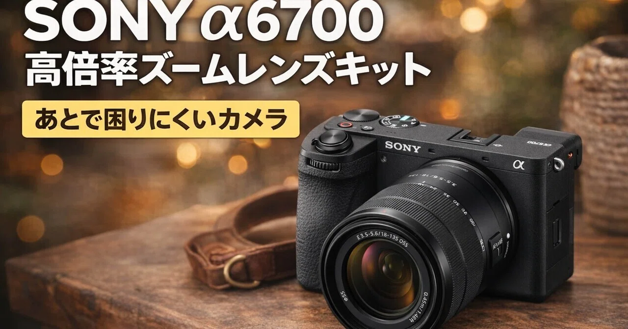 正直、最初の1台でかなり完成してる。α6700 高倍率ズームレンズキット