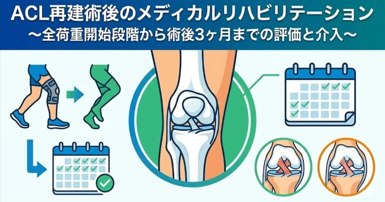スライド＆解説付き】ACLリハを迷わせない。全荷重〜ジョギング開始