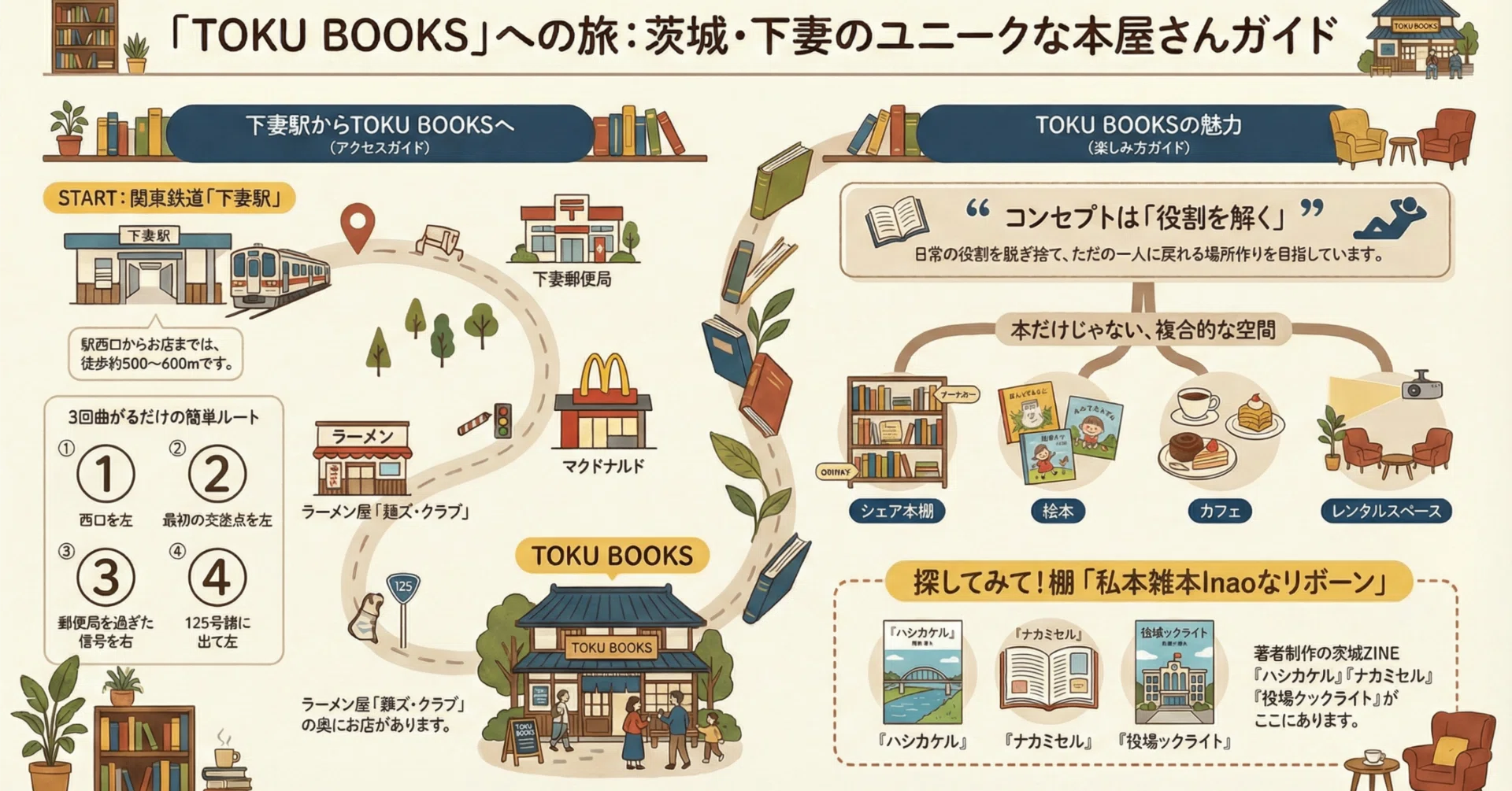 Inaoの本棚がある本屋さんへ｜ミカイターいなお＠実用地歴提案会